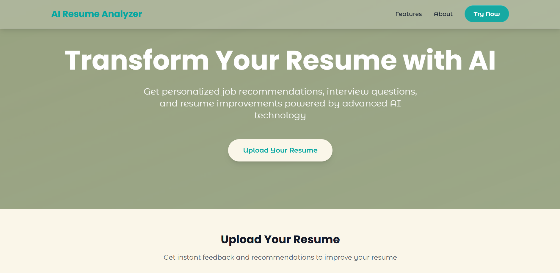 AI Resume Analyzer Screenshot
